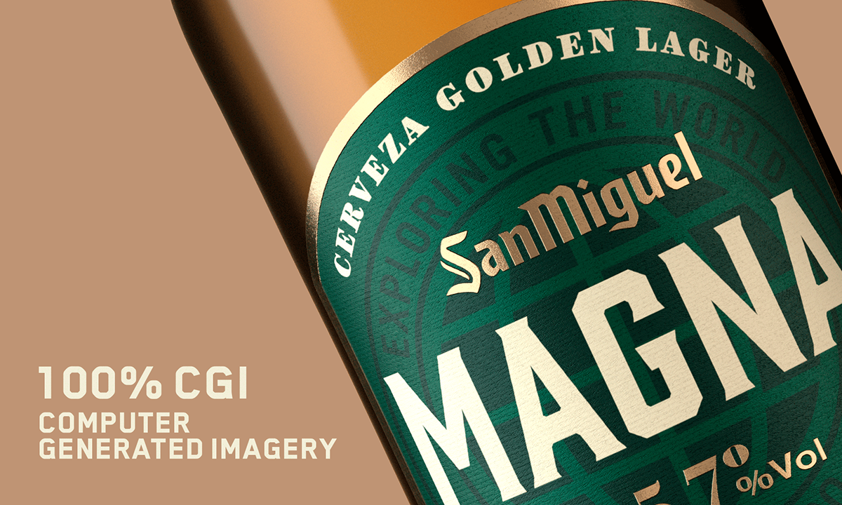 3D 3D Beer art direction  CGI graphic design  Magna de San Miguel toni miret studio alcohol beer drink