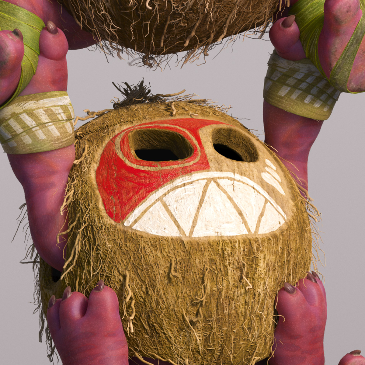 Adobe Portfolio Moana kakamora disney Character design  Render 3D CGI Coconut