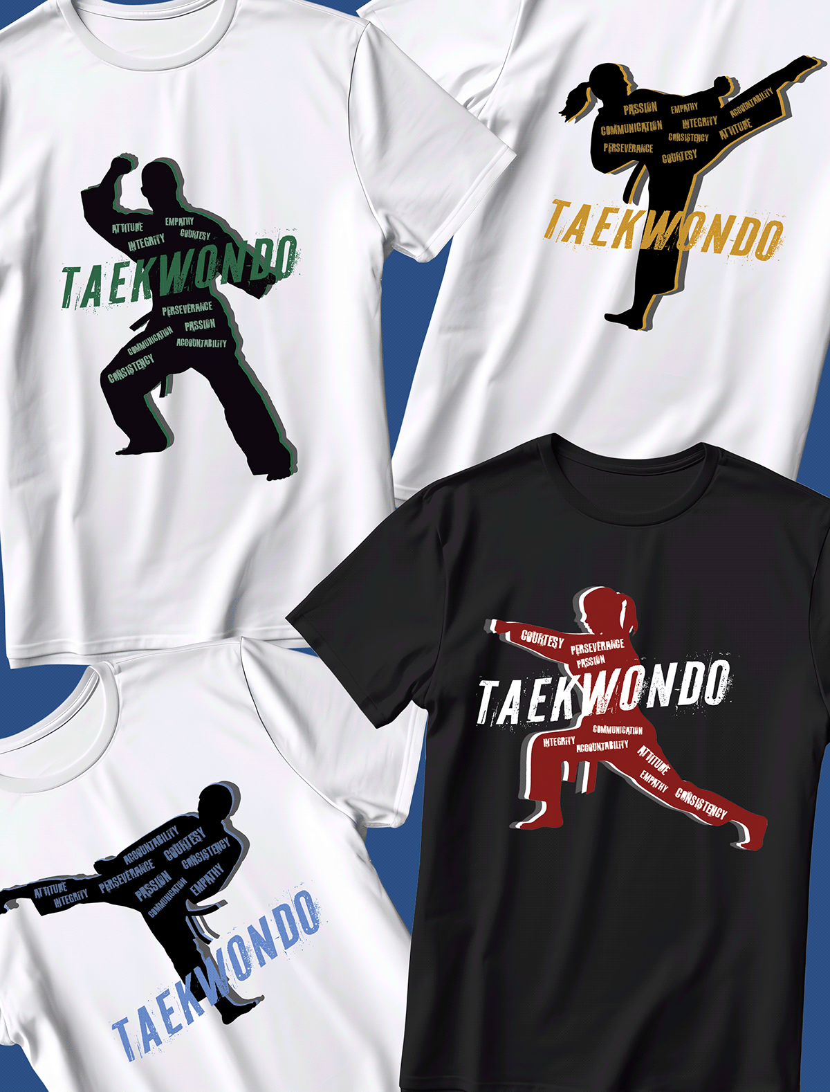 taekwondo graphic design  Tshirt Design photoshop