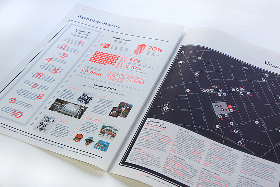 pencil agency pencil newspaper info-graphics inforgraphics statistics marketing   content content creation print fluro neon