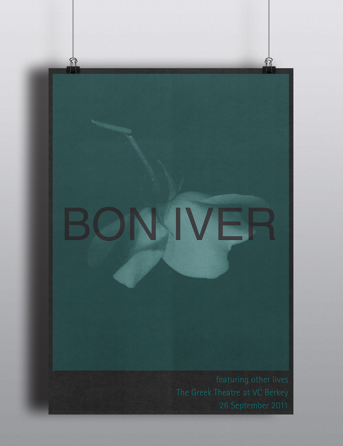 Schallplatte poster bon iver band record cover album cover vinyl cover design