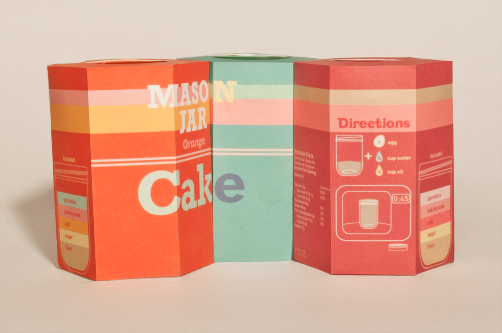 mason jars package design  baking DIY