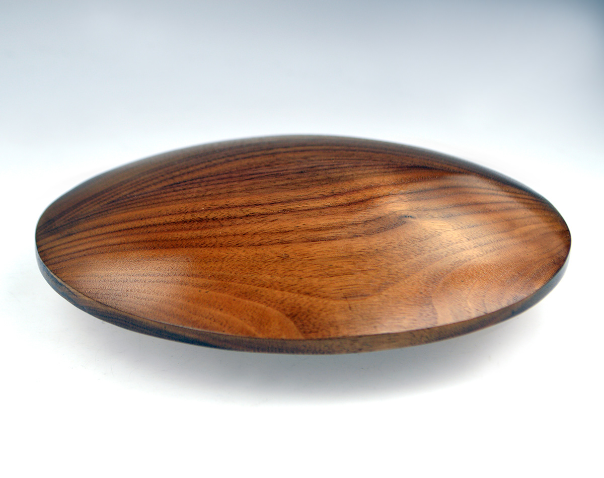 wood disc holder Stand walnut