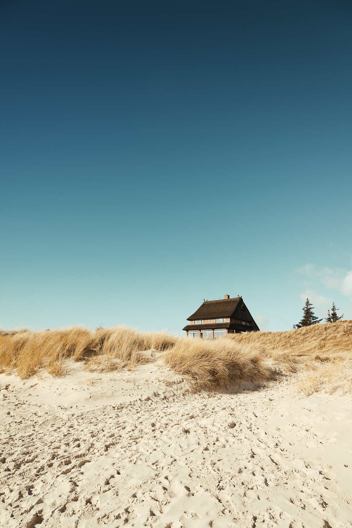 Landscape amrum Isle Island dunes lighthouse sand beach North Sea North Frisia germany