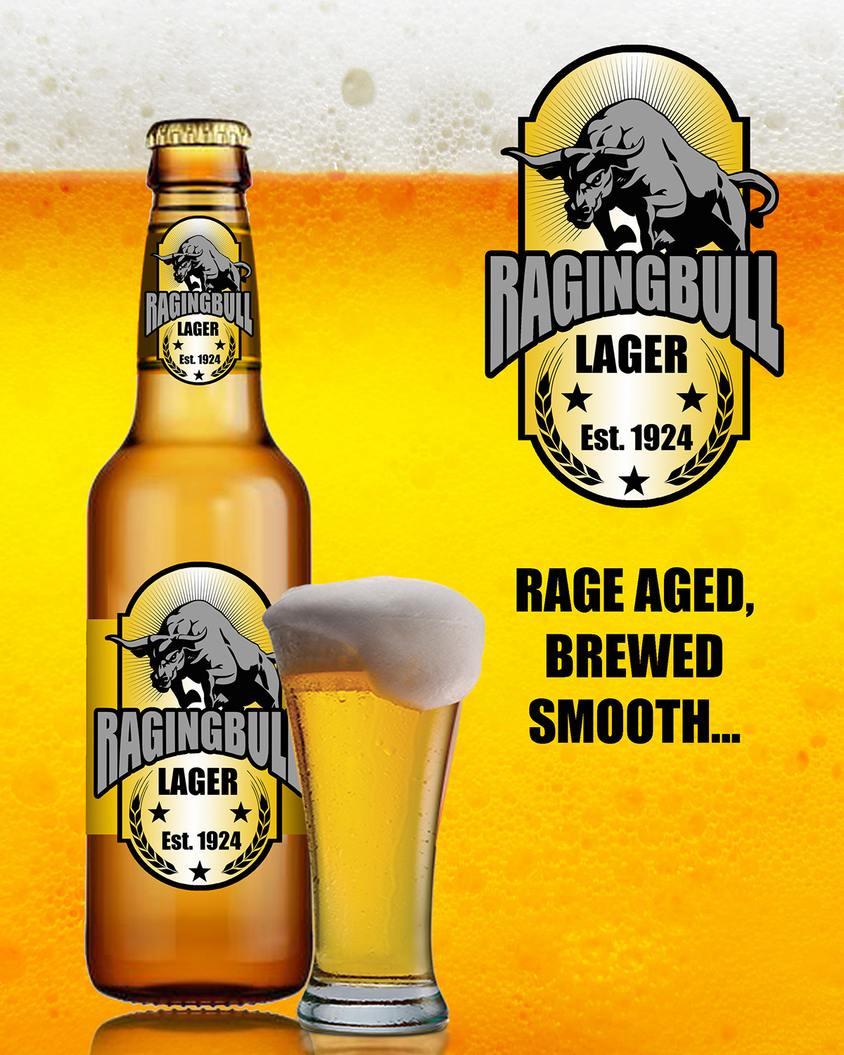 beer lager raging bull