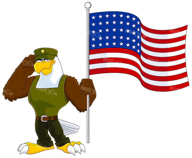 america animal bald bird cartoon Character eagle graphic Mascot symbol