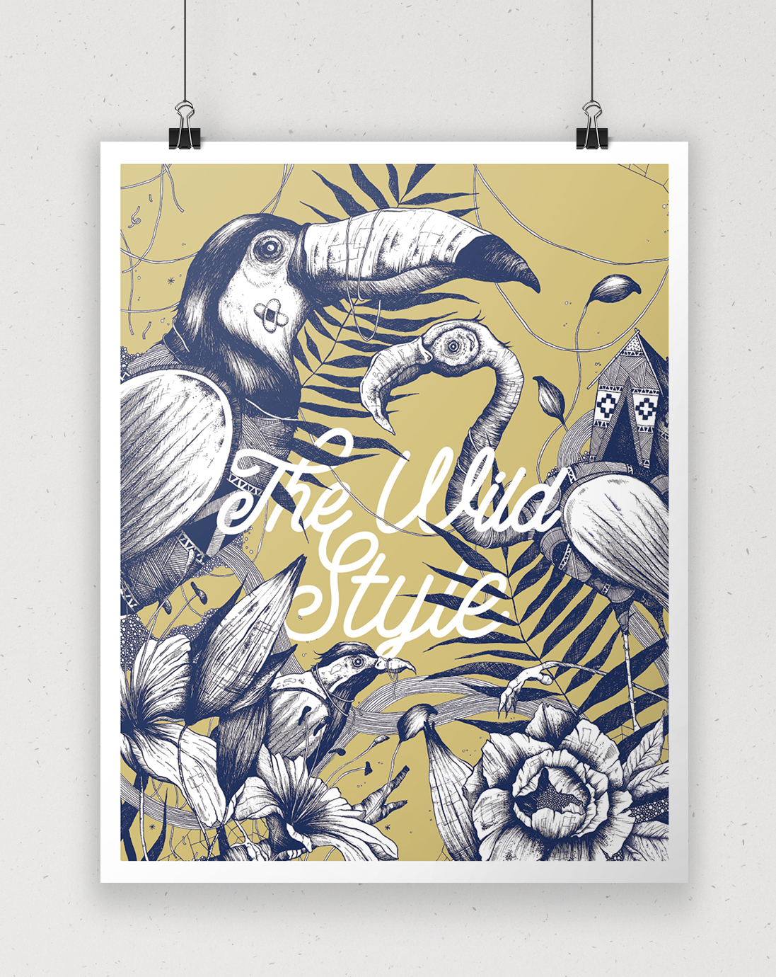 print birds jungle Typographie missy limited edition strasbourg