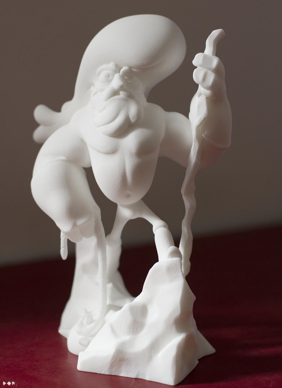 3D Sculpt print model man explorer beard red gloves dorshamir Miniature actionfigure kevin