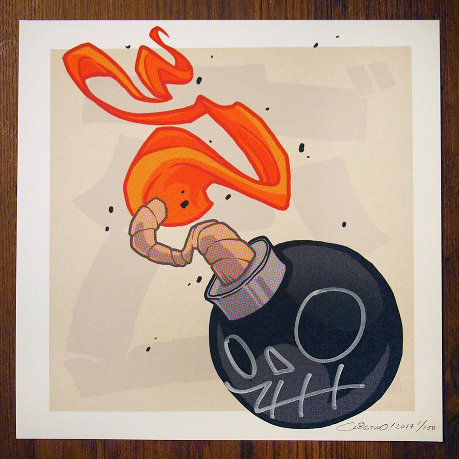 Bomberman Nintendo konami mechasoul clogtwo inkandclog the inkandclog Urban Arts singapore graffiti art print