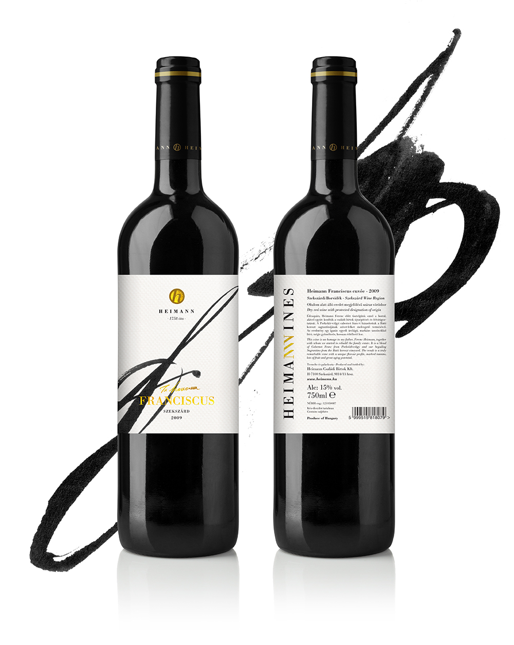 Heimann Wines szekszárd hungary bottle design wine winery label design top wines Bestof 2013 Simon Says José Simon birtokbor Franciscus