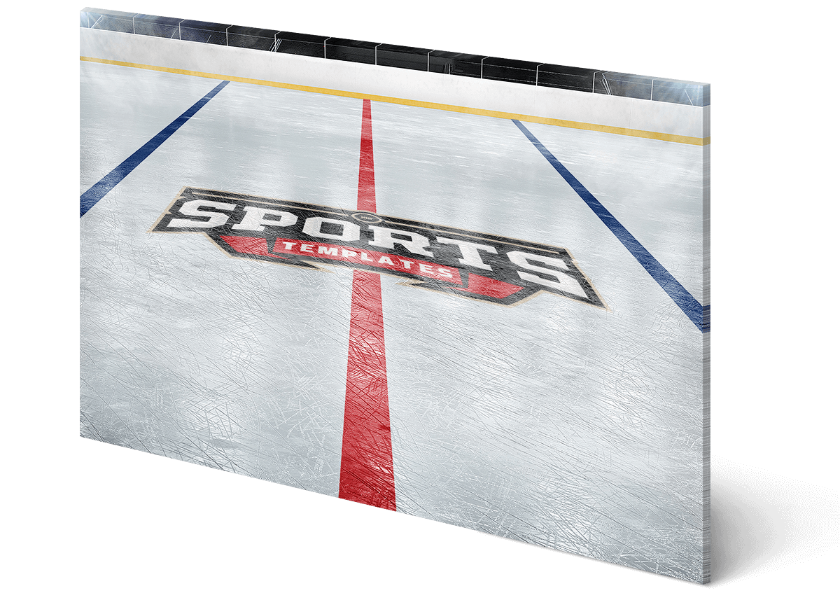 hockey rink ice hockey hockey rink Arena ice logo Mockup Mockup template psd Hockey logo