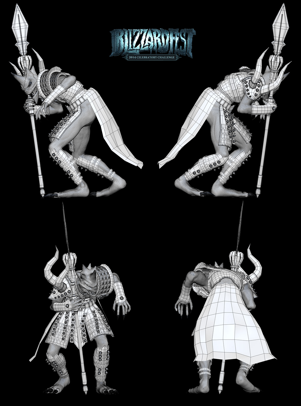 diablo treasure goblin Seeker Zbrush Maya 3D Character Sculpt game art modeling design