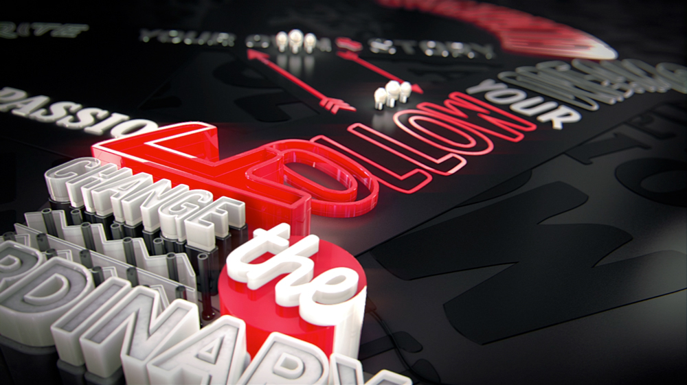 A Mild cigarette 3d animation 3D typography tvc