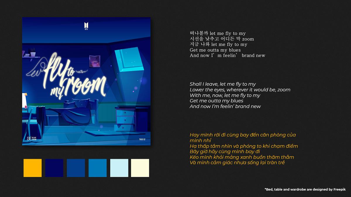artwork be bts Cover Art kpop music typography   ILLUSTRATION  Music Packaging