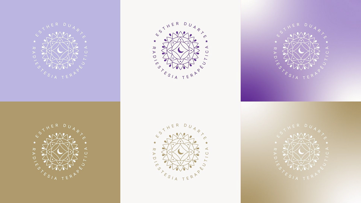 identidade visual logo esoterico Logotipo marca design gráfico terapia holística energias mistico Radiestesia