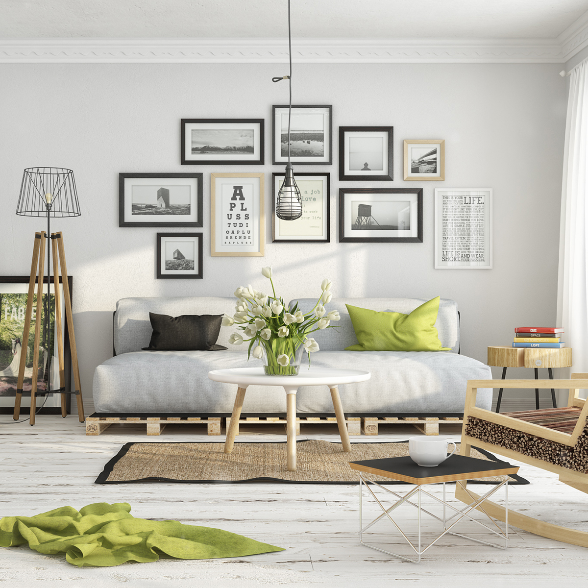 Scandinavian Interior living room