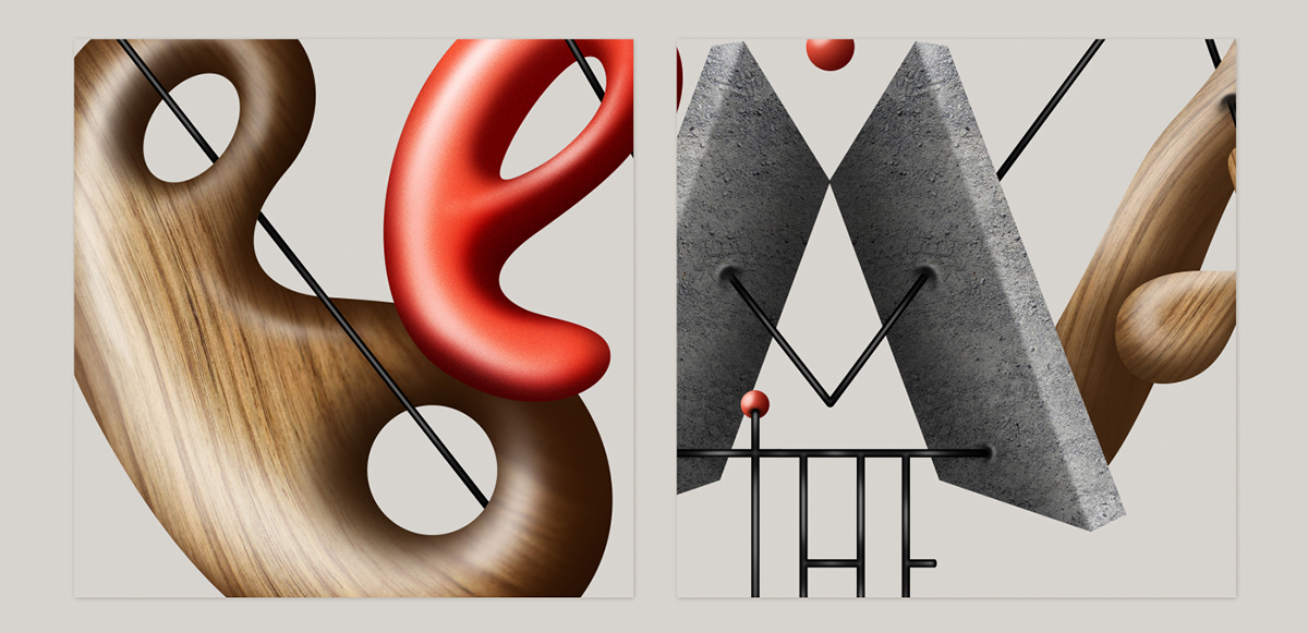 lettering calder miro beuys art type shapes avant-garde
