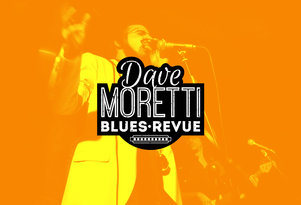 dave moretti blues revue harmonic armonic grunge logo cd vintage old style