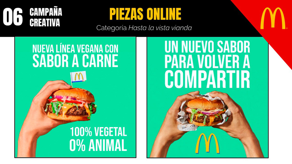 publicidad Beyond Meat Campaña diseño vegan Veggie McDonalds