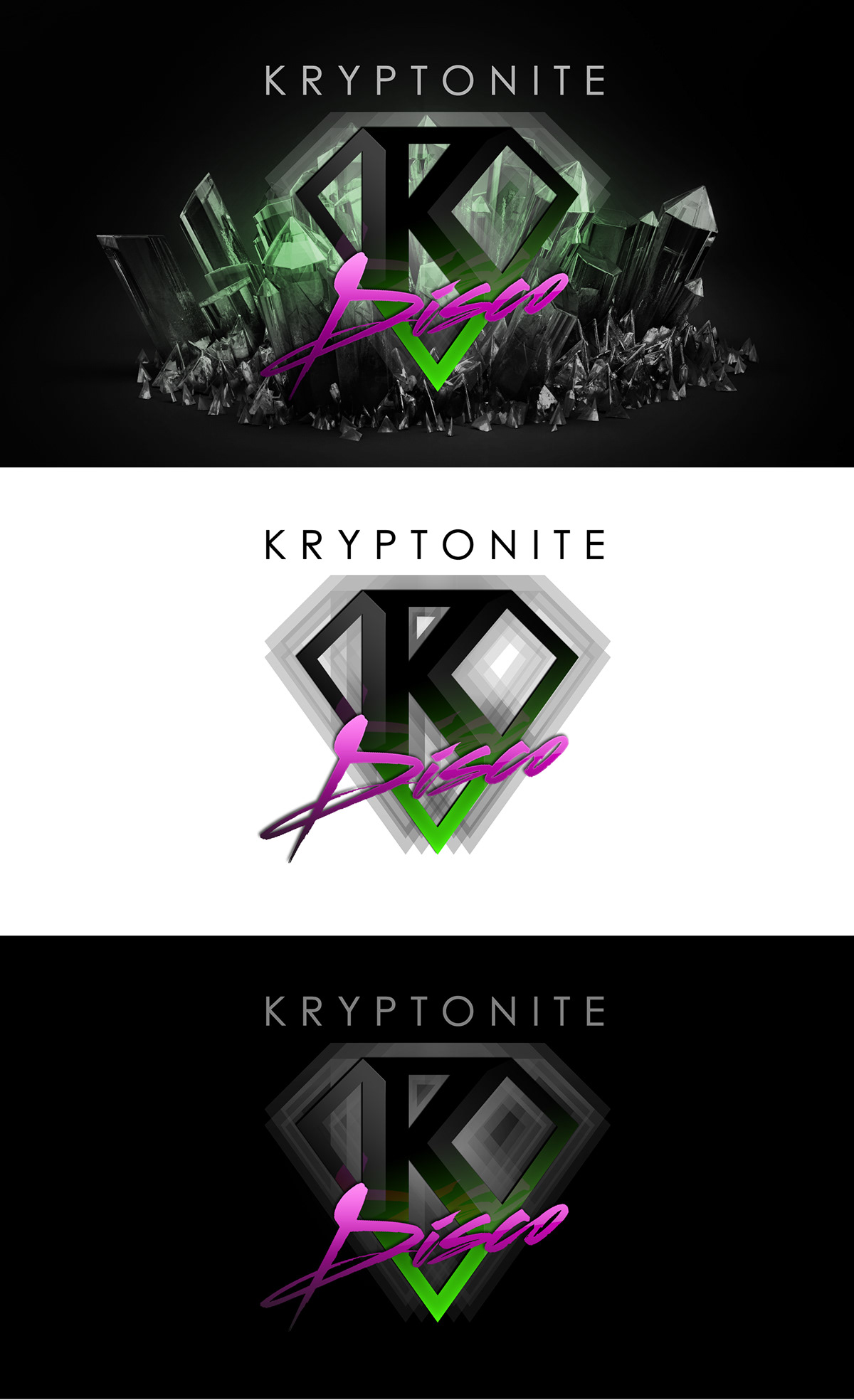 KRYPTONITE DISCO electro logo