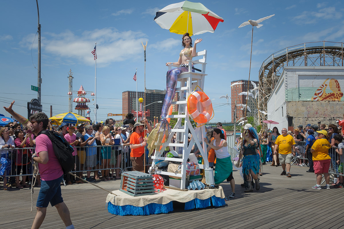 beach boardwalk Brooklyn coney island coney island beach fashion editorial fashion editorials lightroom mermaid mermaid parade