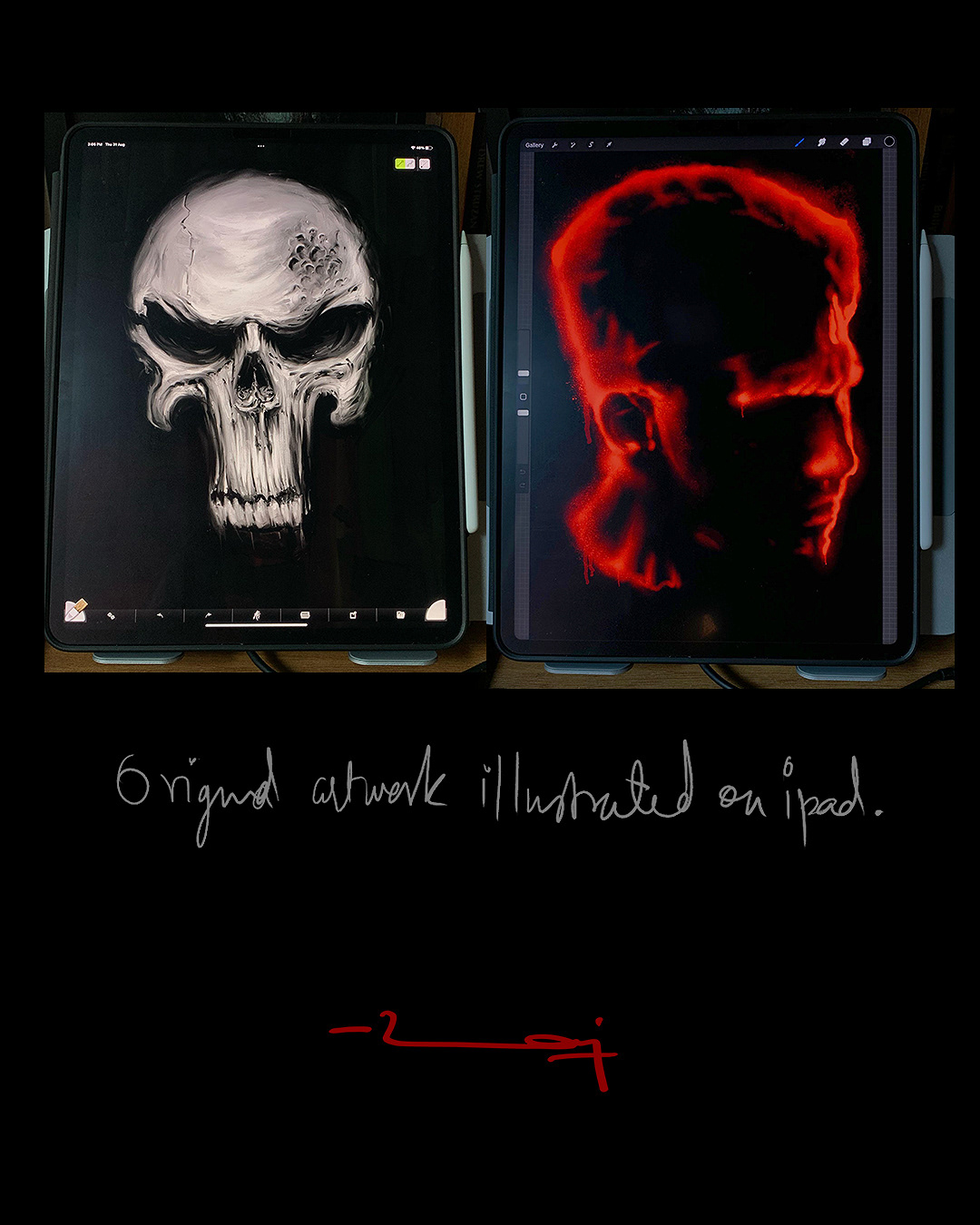 Image may contain: skull, drawing and art