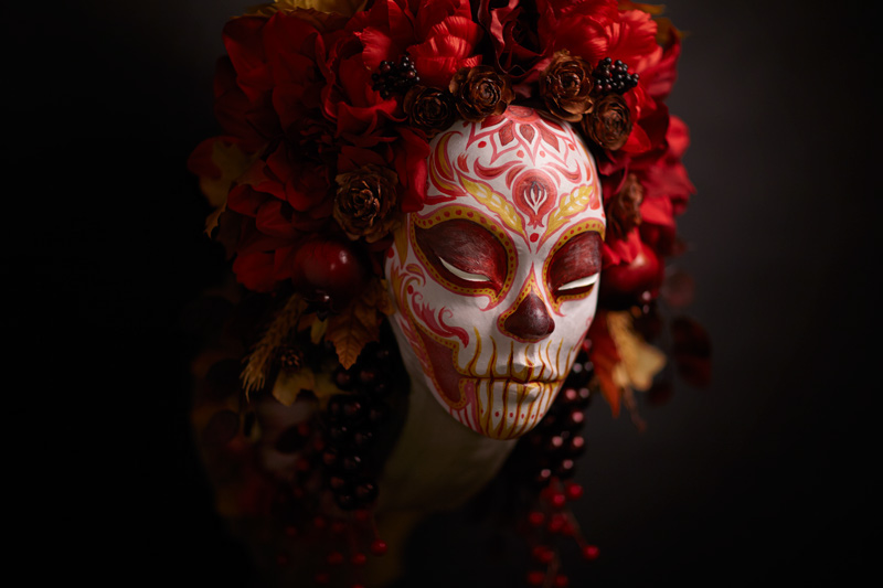 day of the dead dia de los muertos muertita harvest autumn skull