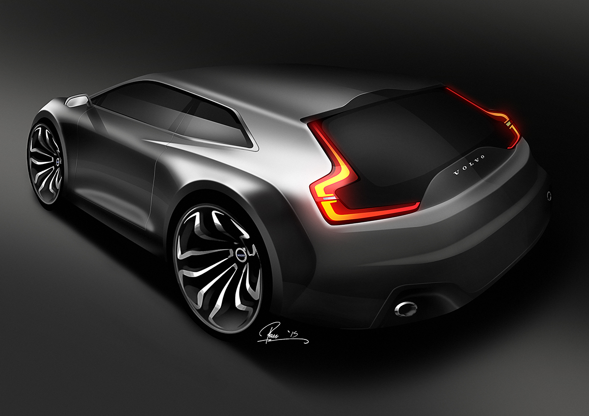 Nissan mercedes Lancia Lotus Esprit Volvo car automotive   sketch rendering