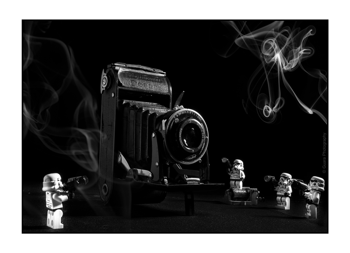 stormtrooper star wars miniature world shadow Steam old Bellows Camera soufflet bellows monde miniature War guerre pew pew pew
