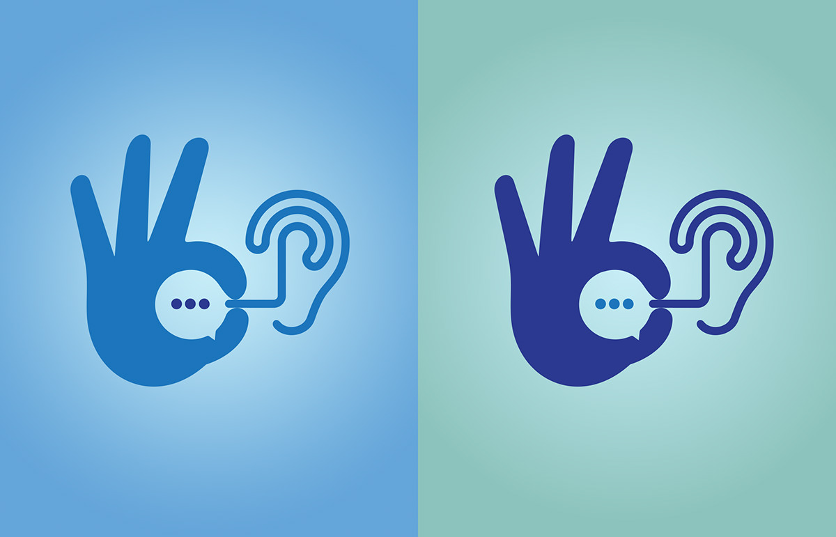 deaf logo Logo Design ok sign logo translator visual identity Arabic logo تخطيط   𝖻𝗎𝗌𝗂𝗇𝖾𝗌𝗌 𝖼𝖺𝗋𝖽