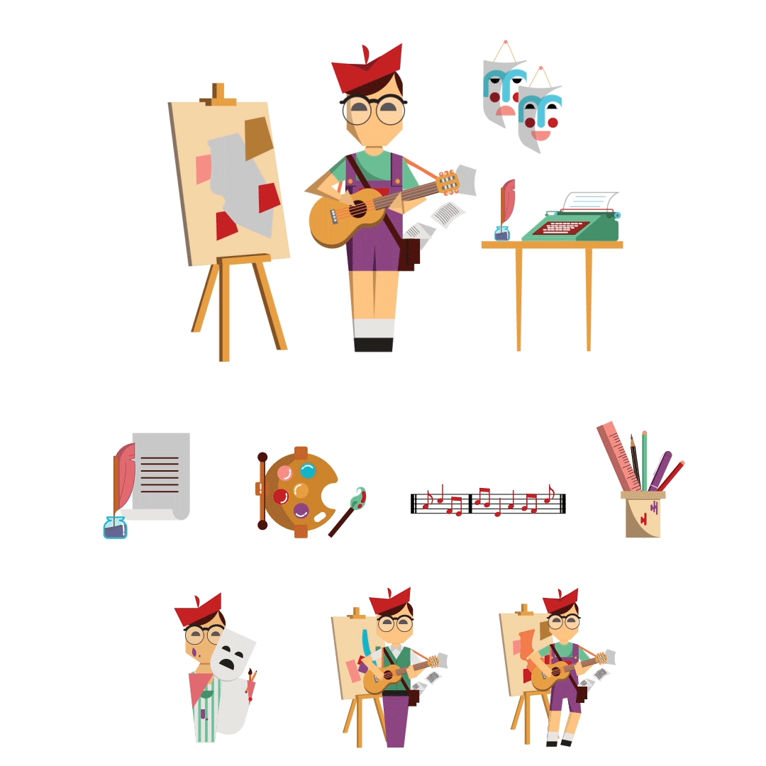 Character design  characters Drawing  illustrations people illustrations Education kids Life Skills