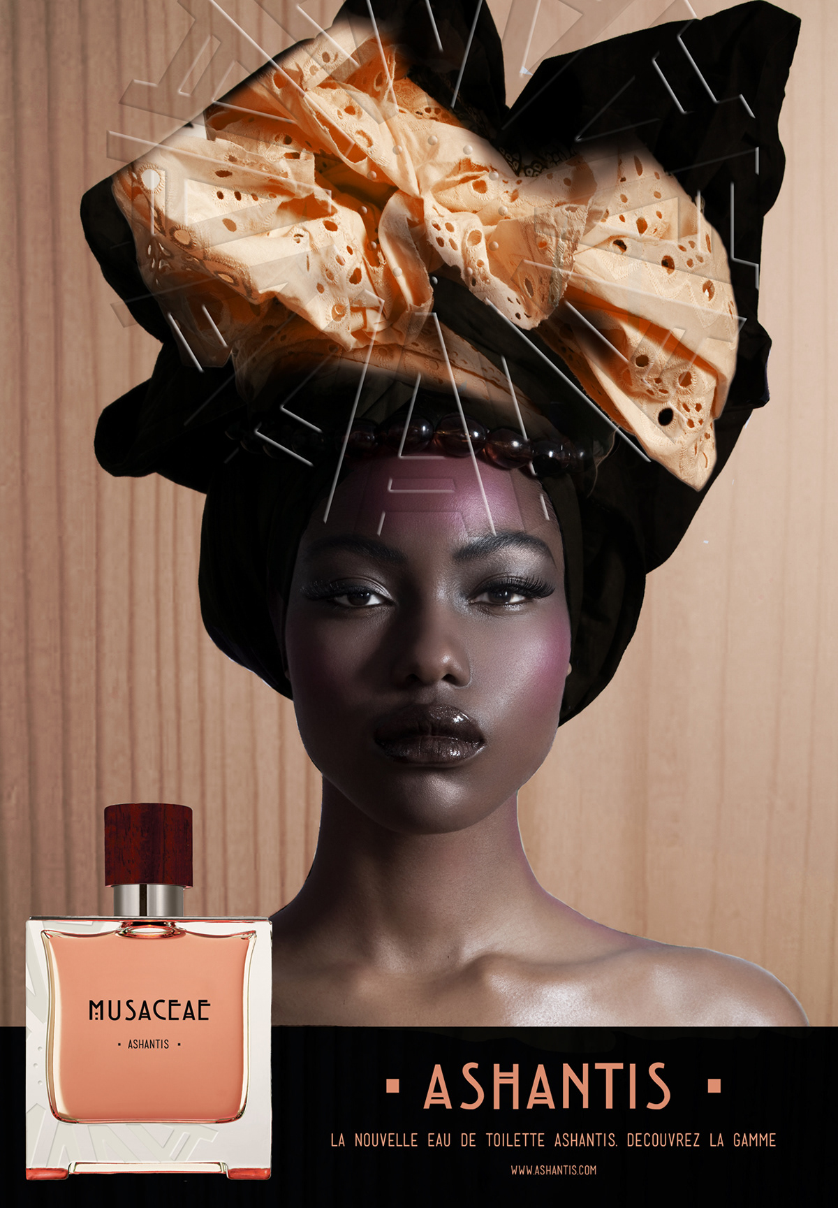 parfum ashantis   graphic design  Packaging Flacon