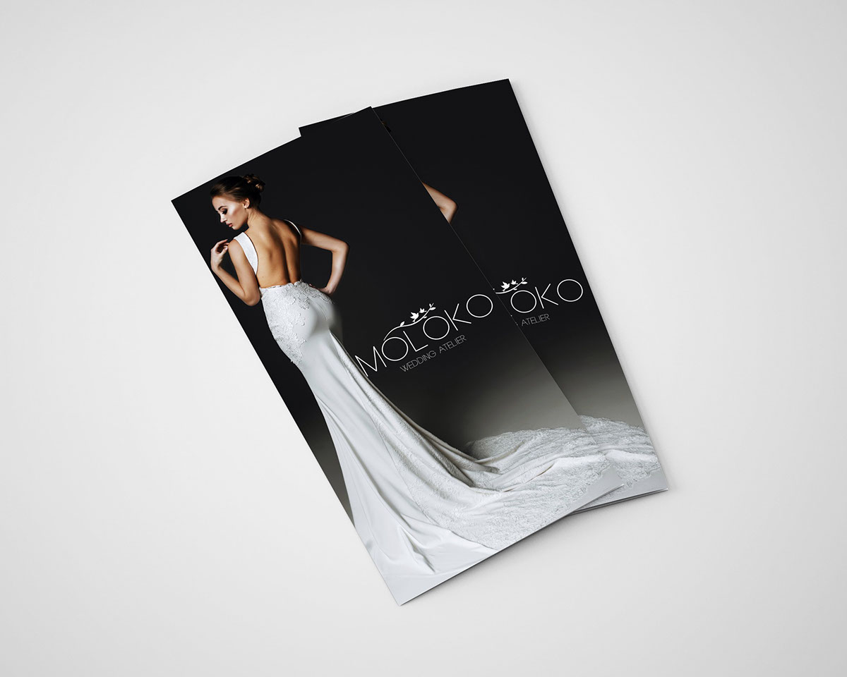 wedding Moloko atelier logo liflet design stile photo