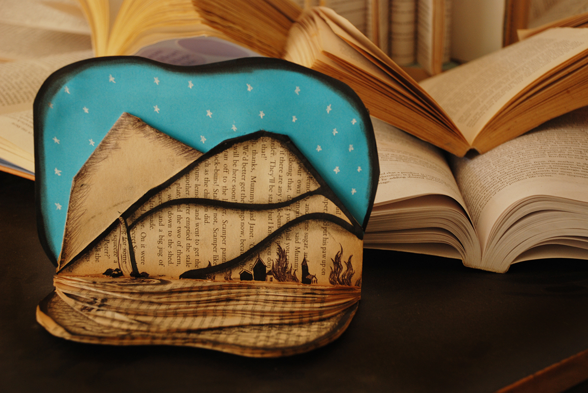Altered Books book art recycled books