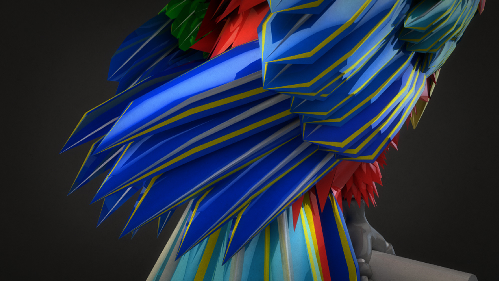 parrot birds 3d animation cinema 4d after effects parts surreal photoshop machines Final cut Pro
