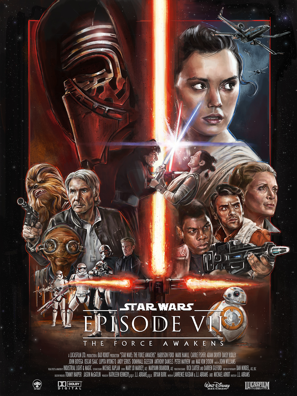 Star Wars: The Force Awakens - Alternative Film Poster on Behance