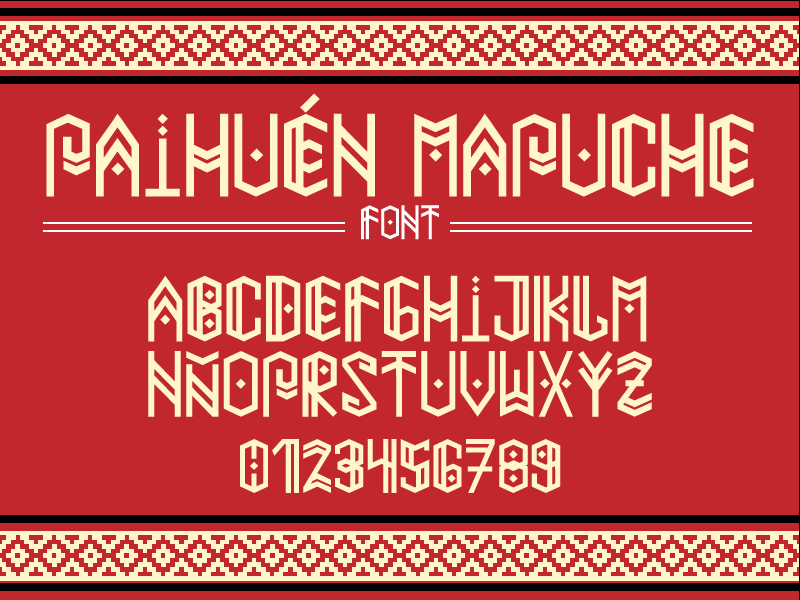 free font type tipografia gratis fuente mapuche paihuen chile Santiago cambiadechannel benja Rivera fuentes