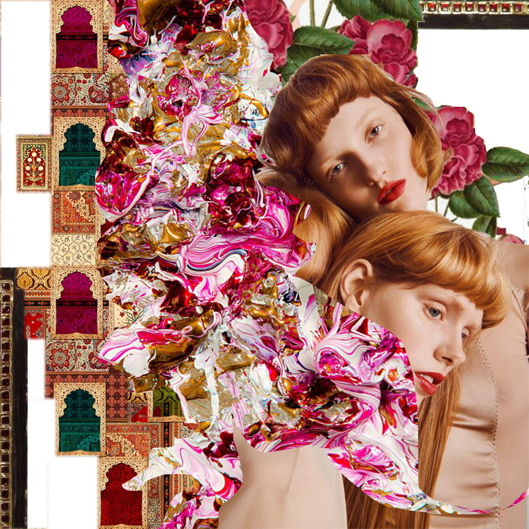 art ArtDirection branding  Collageart Fashion  graphics photomontage Socialmedia storytelling   visualart