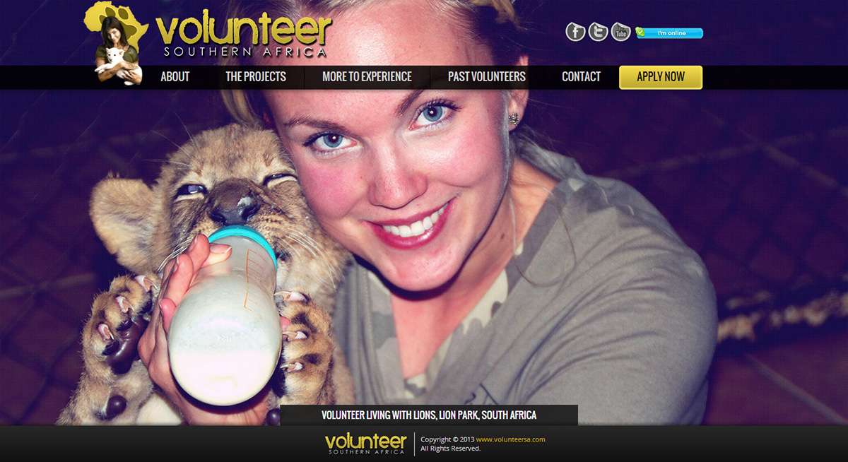 volunteer south africa Lion Park