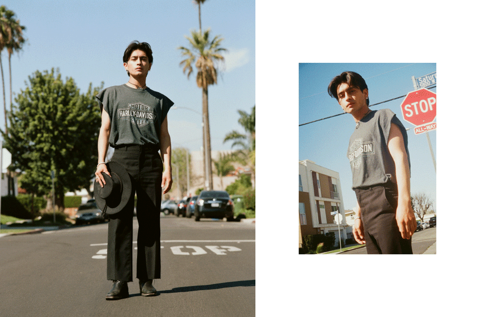 benjo arwas Photogenics male model Urban Film   Polaroids 3D Los Angeles fashion editorial street wear