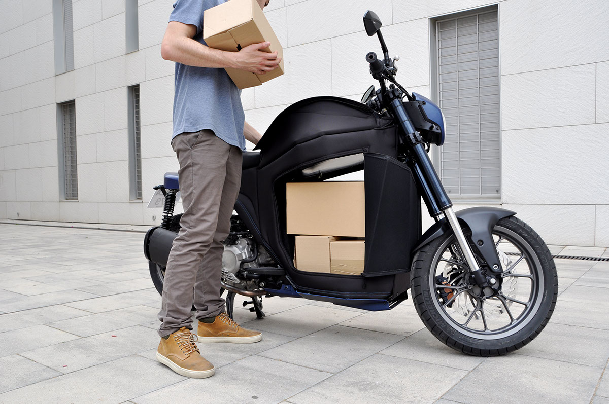 transportation motorcycle motorbike Cargo SmartCity barcelona design BMW Honda Bike carga cafe future automotive   product