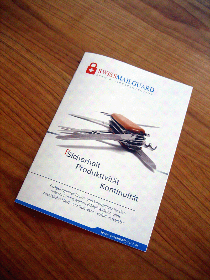 SwissMailguard folder swiss brochure