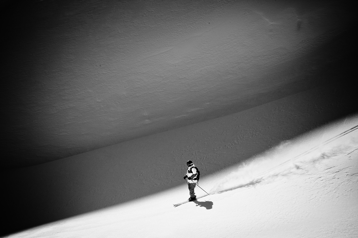 Ski photo freeride extreme sport
