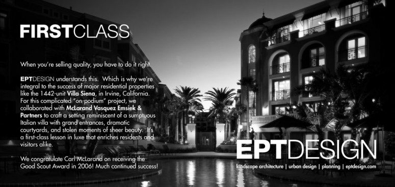 EPTDESIGN  landscape  architecture  california marketing   postcard Recruiting Display