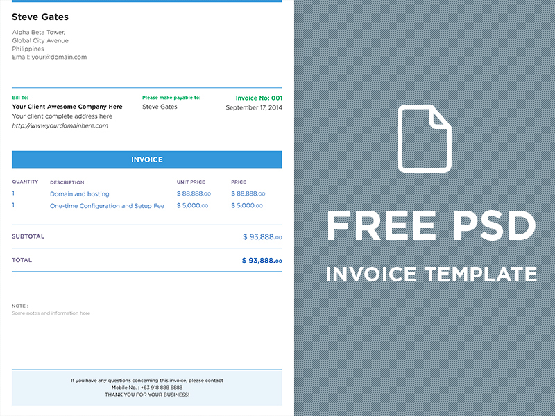 Invoice Template design that rock design invoice template design document Writing Document free psd Photoshop Document photoshop free free file FREE DOCUMENT template