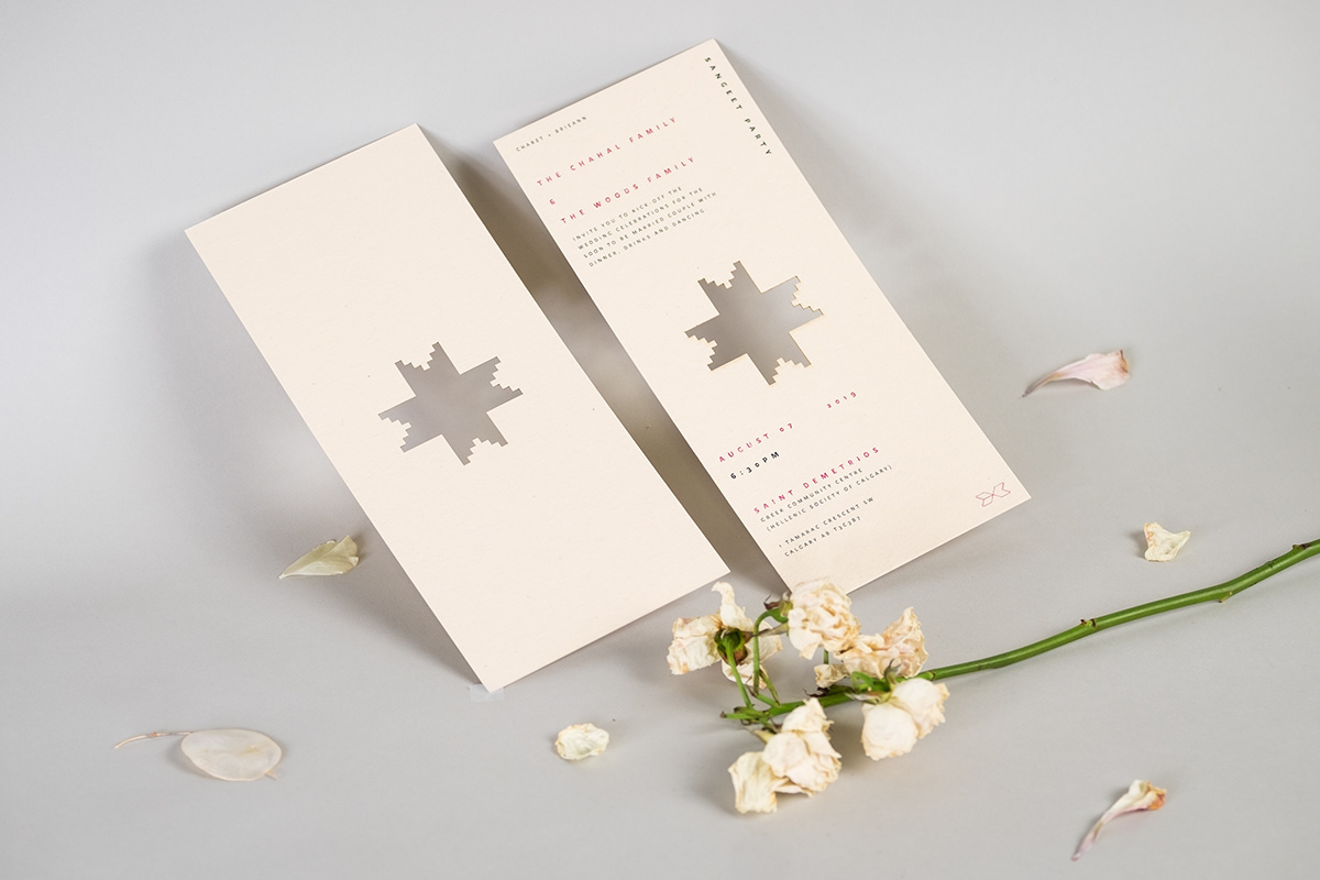 wedding invitations invites cultural copper foil floral motif laser cut nordic punjabi wedding invitations