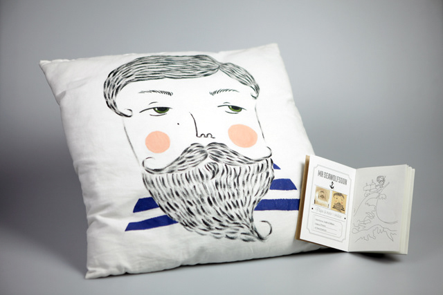 pillows Painted handmade storytelling   book catalog beardedmen ArtDirection socialnetworks product brand editorial