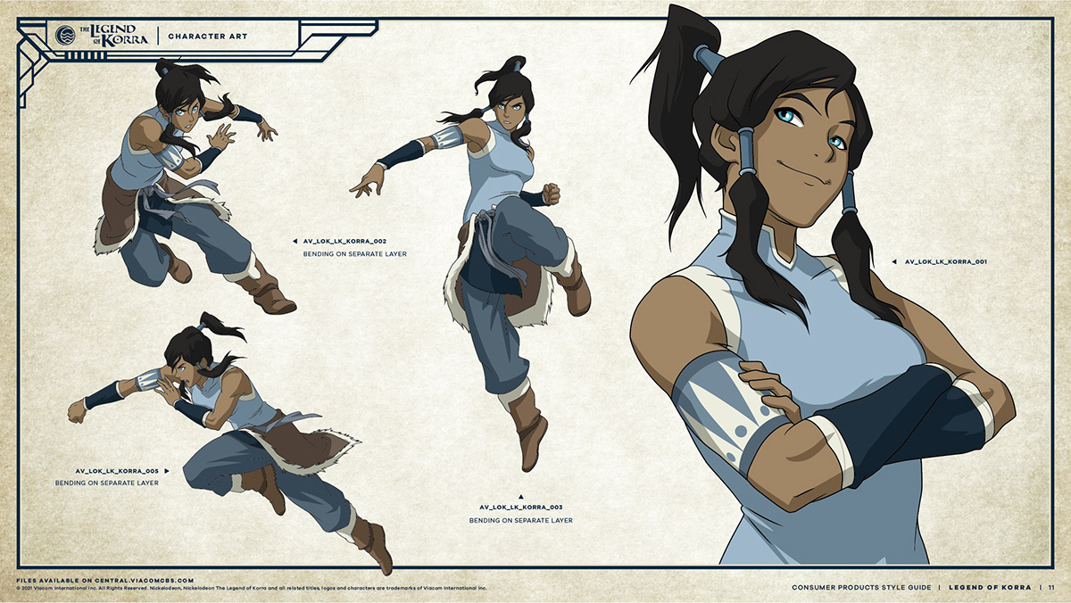 Legend of Korra Consumer Products Exploratory Guide on Behance