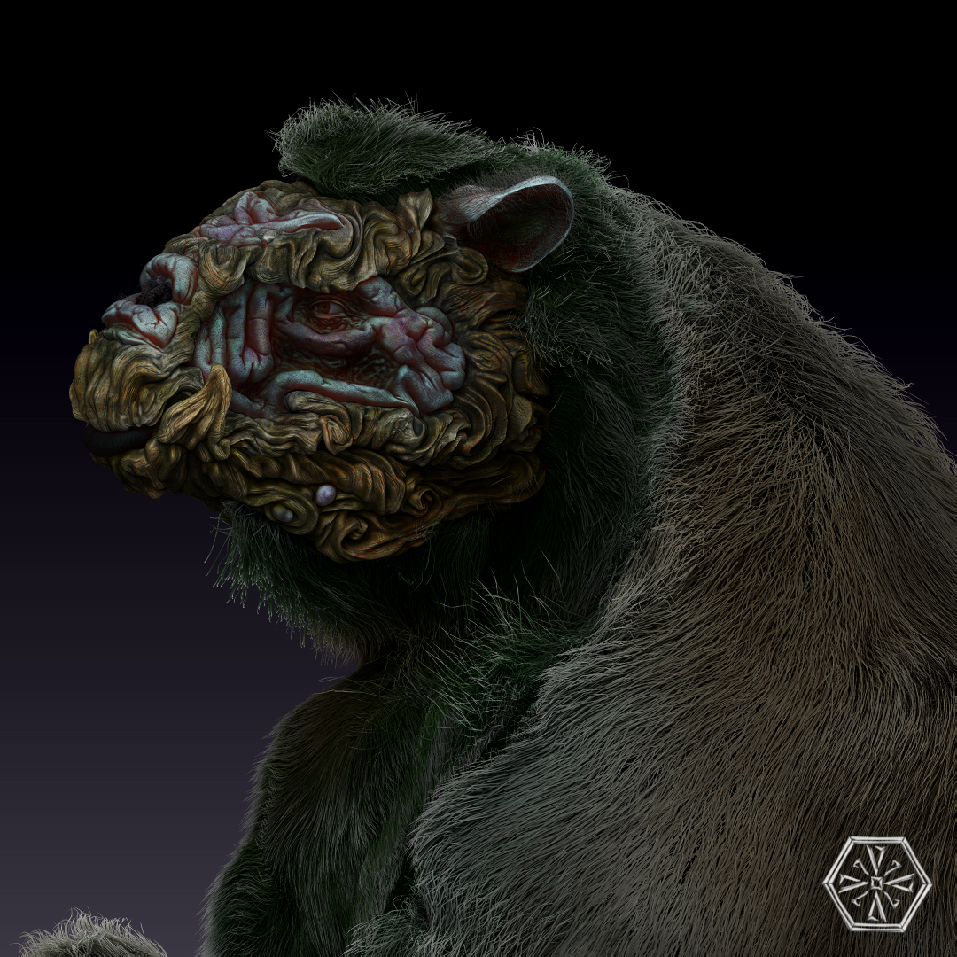bear oso swamp Ancient pantano Zbrush megafauna monster creature Monstruo bosque
