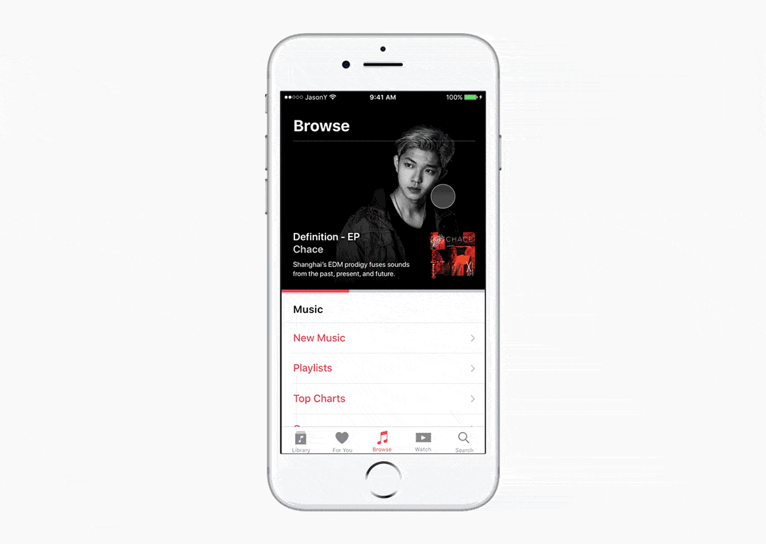 apple music redesign ios uiux mobile app ux